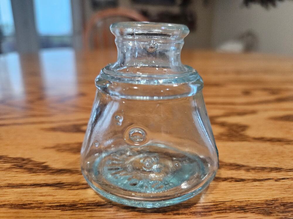 Collectible Aqua Sanford's Skrip ink bottle, 2 oz.